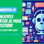 La portada de un libro con las palabras mejores herramientas para transcribir audio y videos.