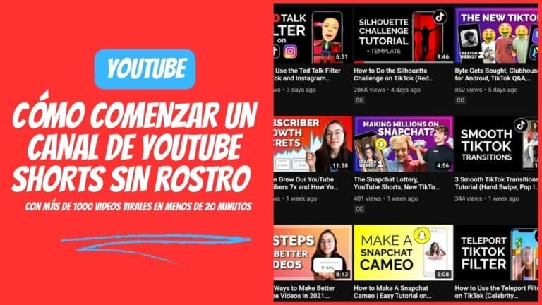 Cómo comenzar un canal de YouTube Shorts sin rostro y crear más de 1000 videos virales en menos de 20 minutos