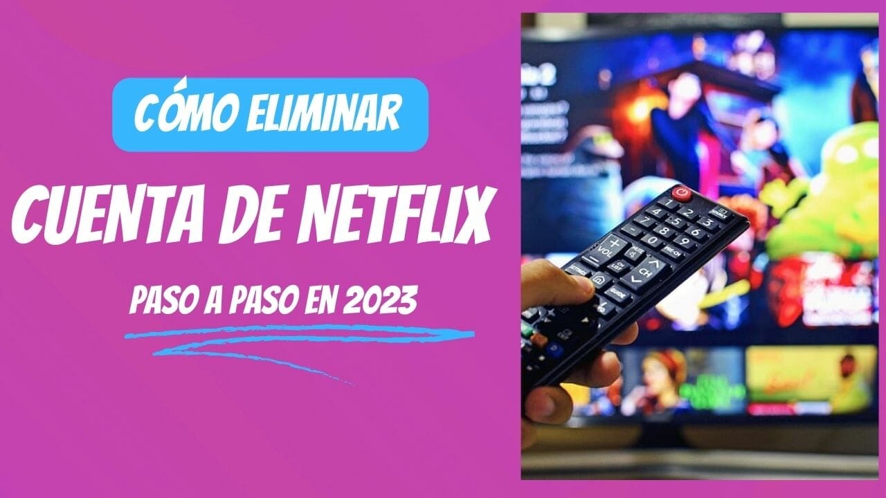 Una persona con un control remoto averigua cómo eliminar la cuenta de Netflix.