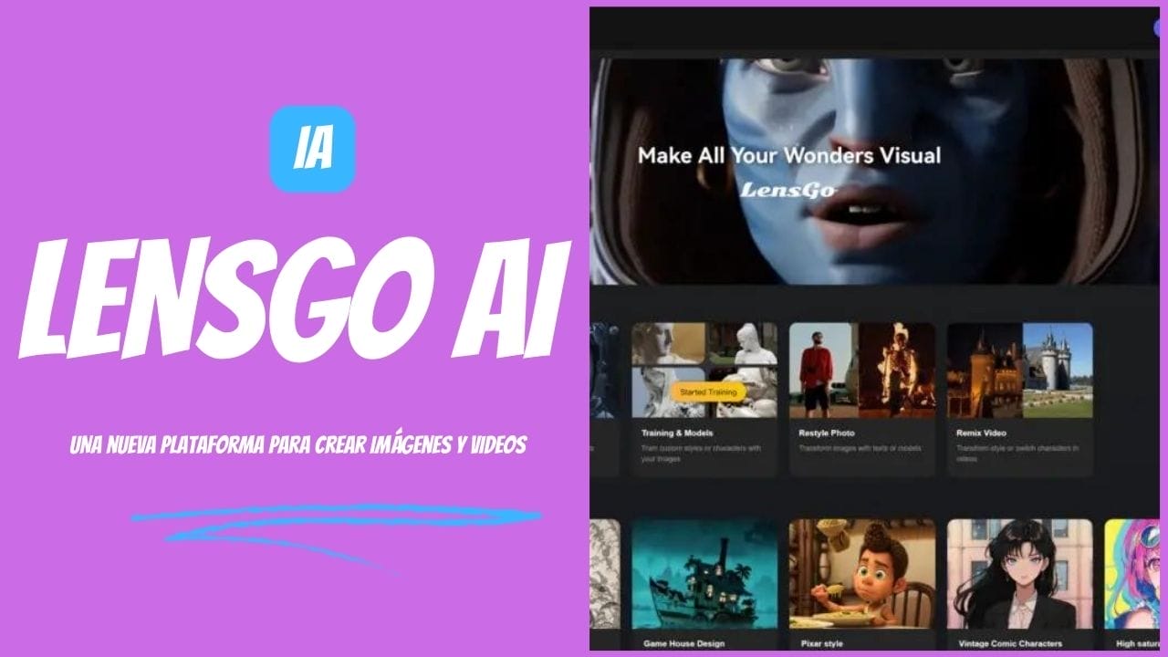 LENSGO AI La nueva plataforma para crear imágenes y videos