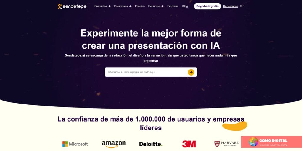 IA para crear presentaciones -- SendSteps