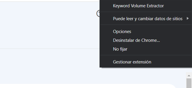 Cómo monitorizar palabras clave - Configurar idioma Keyword Volume Extractor