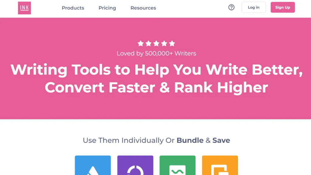 Las 12+2 mejores aplicaciones de IA para escribir texto 6 IA para escribir texto : inkforall página de inicio
