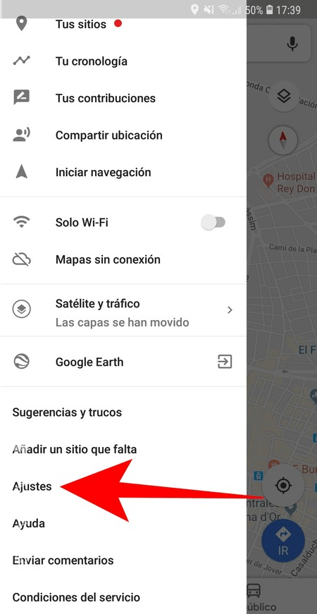 Como borrar el historial de google maps en Android