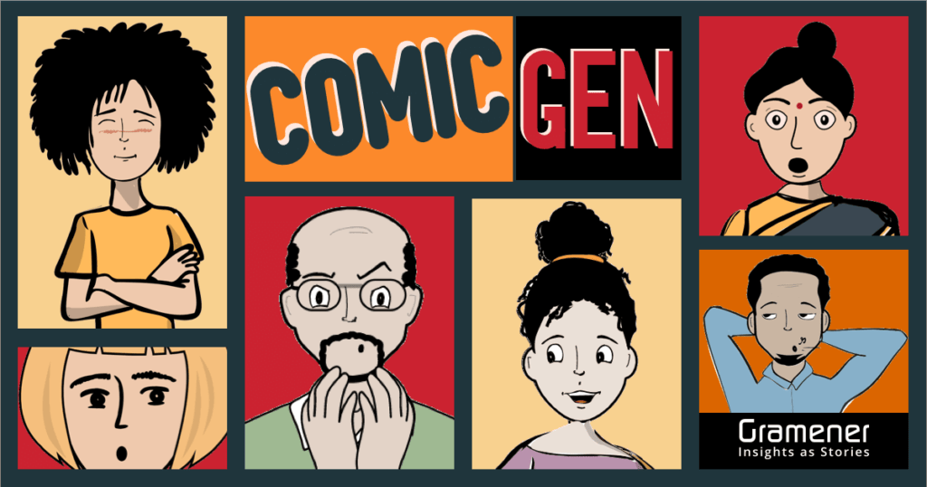 Herramientas generadoras IA de cómics:
Crear cómics con Comicgen