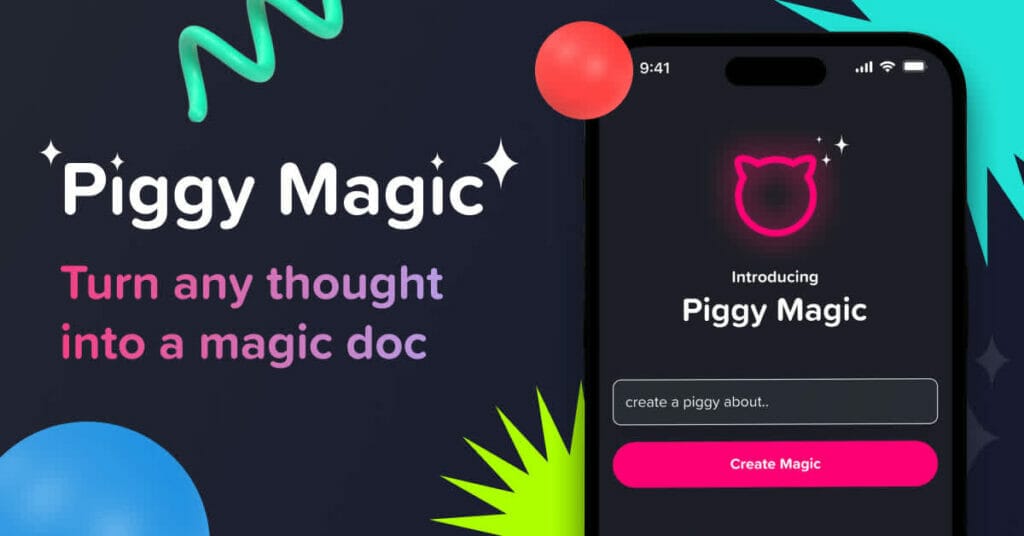 Piggy Magic creador de contenidos por IA