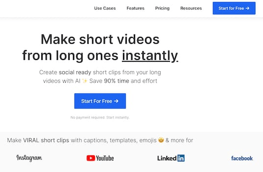 Herramientas de IA para crear clips cortos