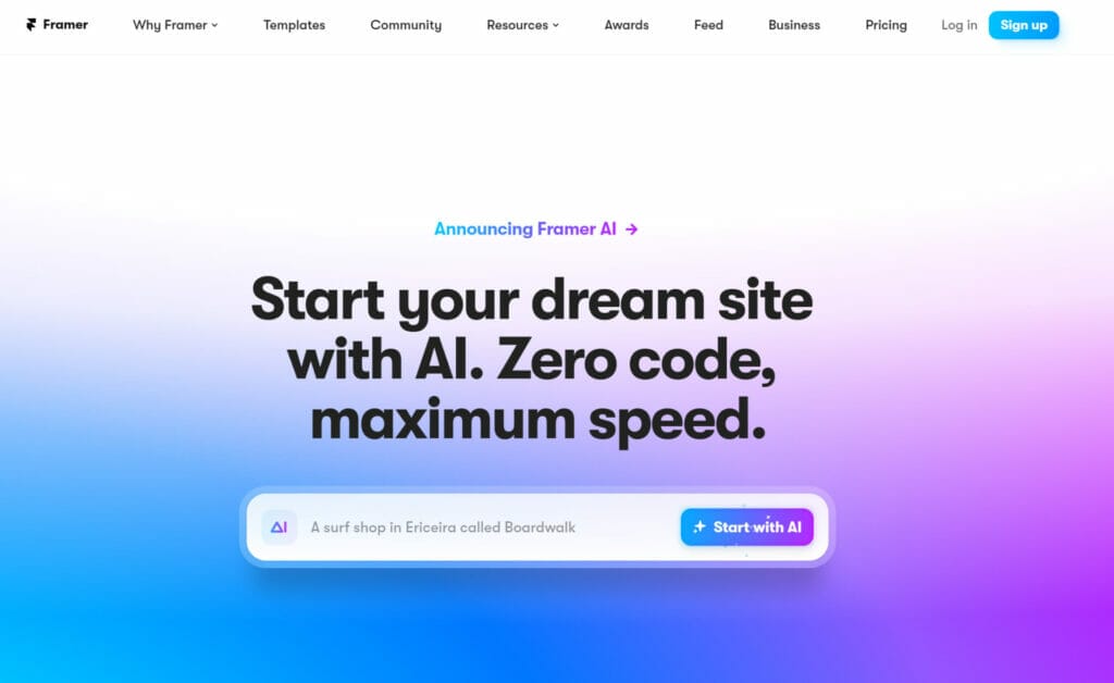 10 herramientas de IA GRATUITAS - Inicie el sitio de sus sueños con una velocidad increíble y código cero.Comienza tu próximo sitio con AIFramer AI