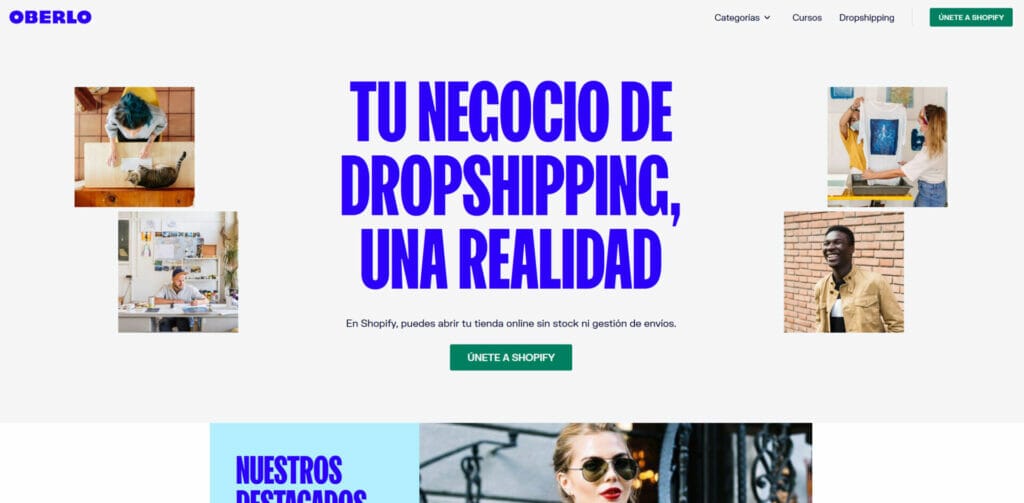 Una web para empresa de dropshipping que revoluciona las estrategias de marketing con las mejores herramientas de Inteligencia Artificial.