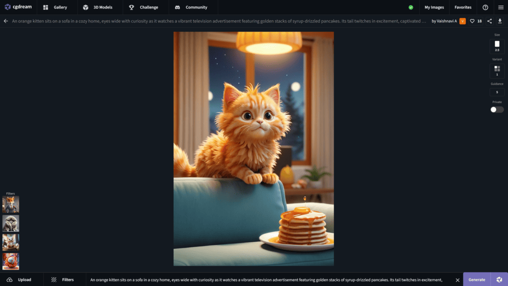 cgdream.ai :Descubre la Revolucionaria Herramienta de Inteligencia Artificial para Crear Imágenes de Calidad 2 cgdream.ai : Generación de imagenes