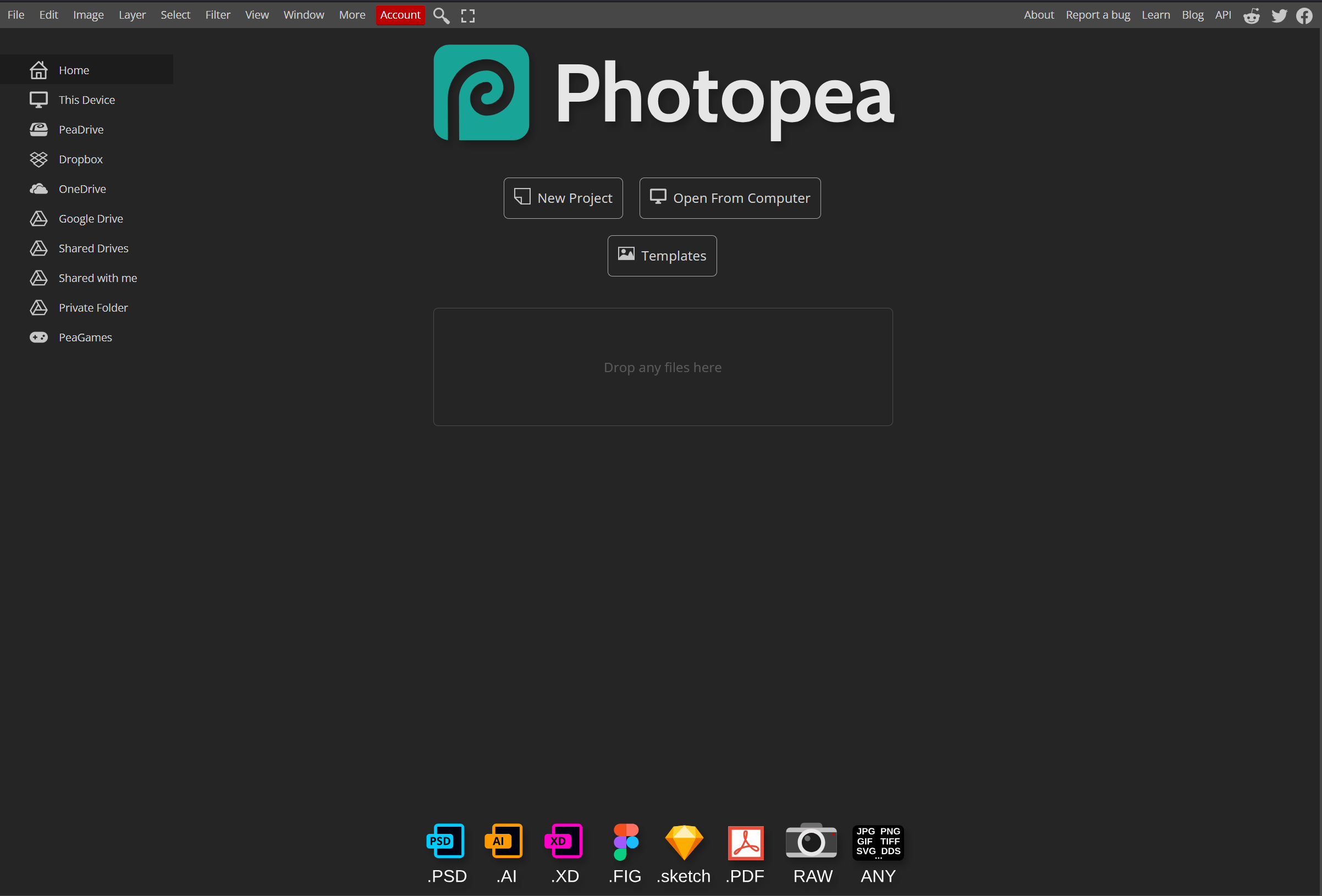 Edición de Fotos con IA: Photopea